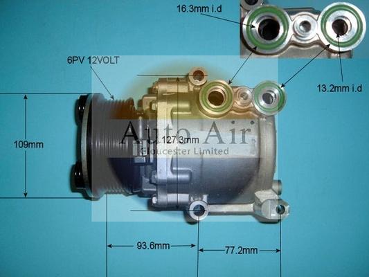 Auto Air Gloucester 14-9645 - Compressor, air conditioning autospares.lv