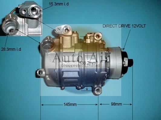 Auto Air Gloucester 14-9646 - Compressor, air conditioning autospares.lv