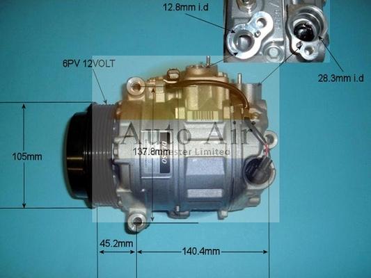 Auto Air Gloucester 14-9640 - Compressor, air conditioning autospares.lv