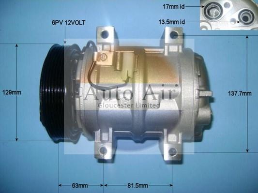 Auto Air Gloucester 14-9648P - Compressor, air conditioning autospares.lv