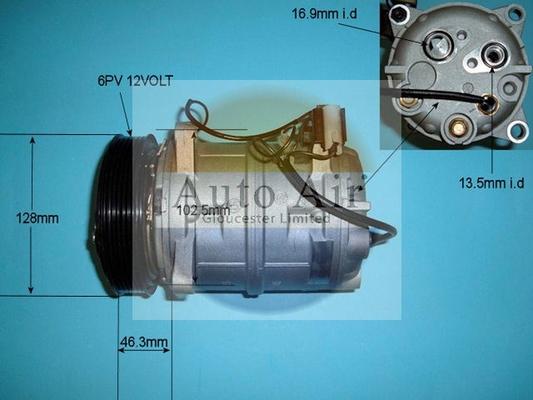 Auto Air Gloucester 14-9647P - Compressor, air conditioning autospares.lv