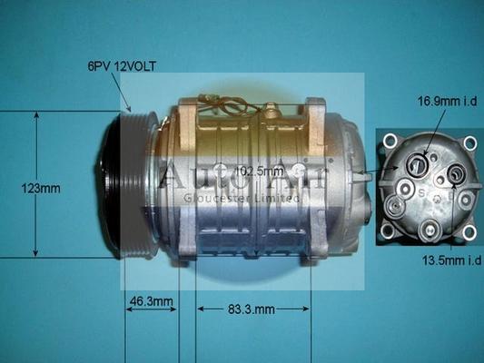 Auto Air Gloucester 14-9647 - Compressor, air conditioning autospares.lv