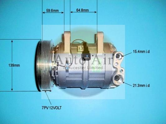 Auto Air Gloucester 14-9654 - Compressor, air conditioning autospares.lv