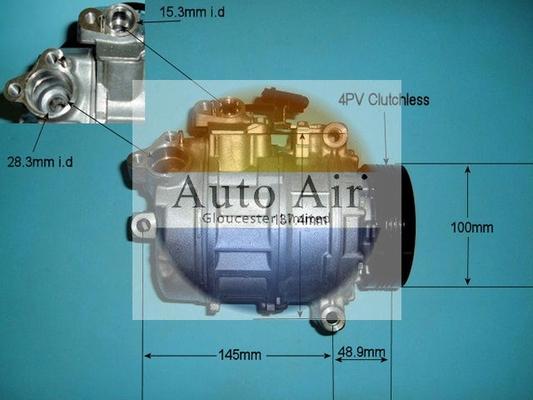 Auto Air Gloucester 14-9650 - Compressor, air conditioning autospares.lv