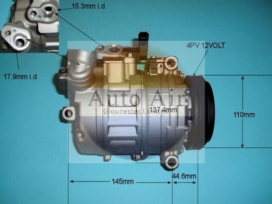 Auto Air Gloucester 14-9651R - Compressor, air conditioning autospares.lv