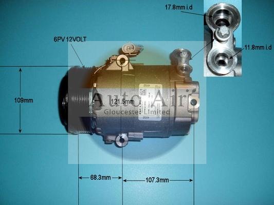 Auto Air Gloucester 14-9664 - Compressor, air conditioning autospares.lv