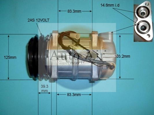 Auto Air Gloucester 14-9683 - Compressor, air conditioning autospares.lv