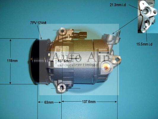 Auto Air Gloucester 14-9155 - Compressor, air conditioning autospares.lv