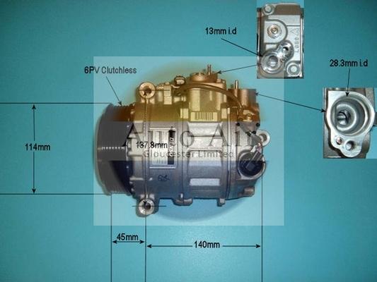 Auto Air Gloucester 14-9153 - Compressor, air conditioning autospares.lv