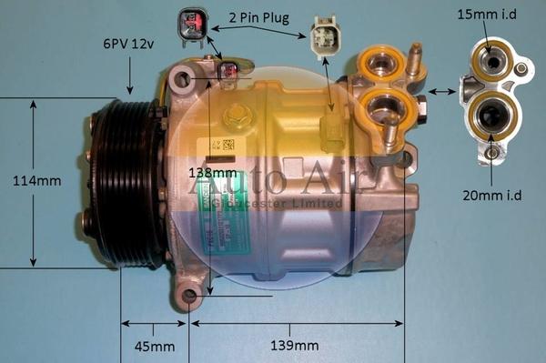 Auto Air Gloucester 14-9795 - Compressor, air conditioning autospares.lv