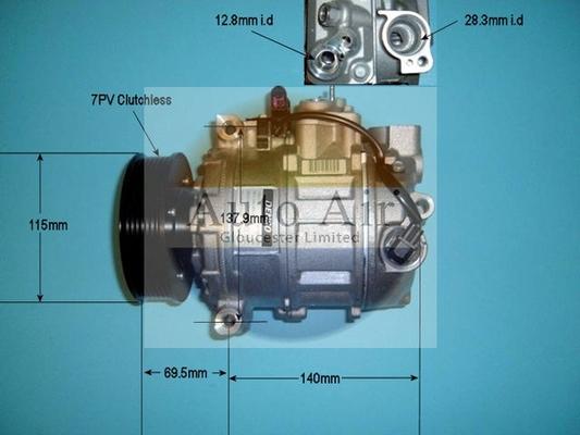 Auto Air Gloucester 14-9745 - Compressor, air conditioning autospares.lv