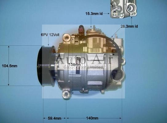 Auto Air Gloucester 14-9741 - Compressor, air conditioning autospares.lv