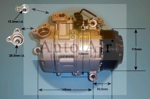 Auto Air Gloucester 14-9753P - Compressor, air conditioning autospares.lv