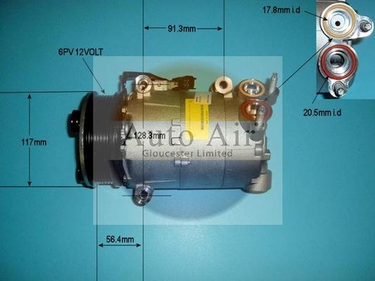 Auto Air Gloucester 14-9757 - Compressor, air conditioning autospares.lv