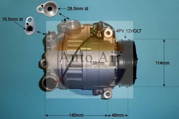 Auto Air Gloucester 14-9766P - Compressor, air conditioning autospares.lv