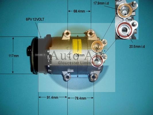 Auto Air Gloucester 14-9763 - Compressor, air conditioning autospares.lv