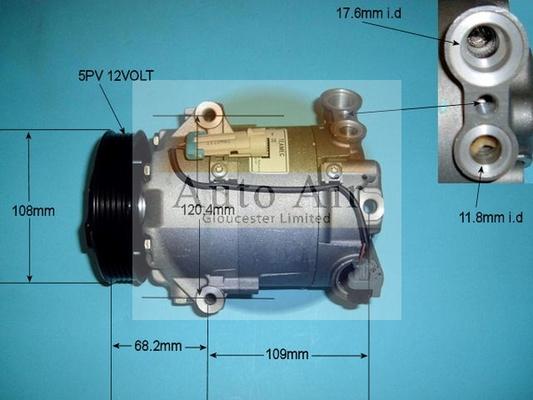 Auto Air Gloucester 14-9706R - Compressor, air conditioning autospares.lv