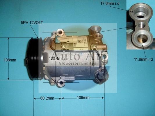 Auto Air Gloucester 14-9706 - Compressor, air conditioning autospares.lv