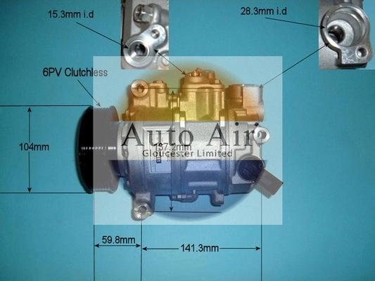 Auto Air Gloucester 14-9703R - Compressor, air conditioning autospares.lv