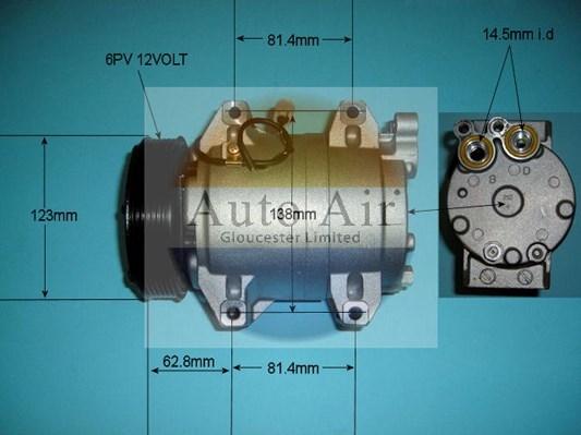 Auto Air Gloucester 14-9702P - Compressor, air conditioning autospares.lv