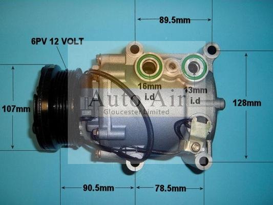 Auto Air Gloucester 14-9715P - Compressor, air conditioning autospares.lv