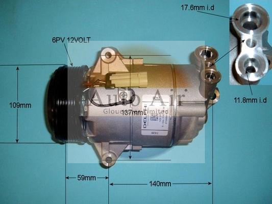 Auto Air Gloucester 14-9711 - Compressor, air conditioning autospares.lv