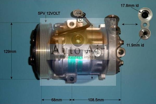 Auto Air Gloucester 14-9717 - Compressor, air conditioning autospares.lv