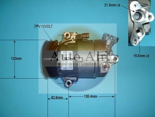 Auto Air Gloucester 14-9737 - Compressor, air conditioning autospares.lv