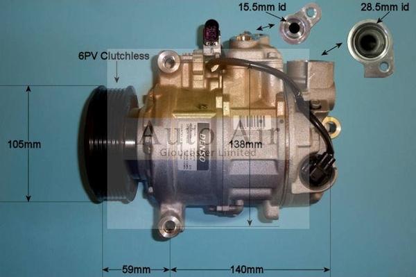 Auto Air Gloucester 14-9721 - Compressor, air conditioning autospares.lv