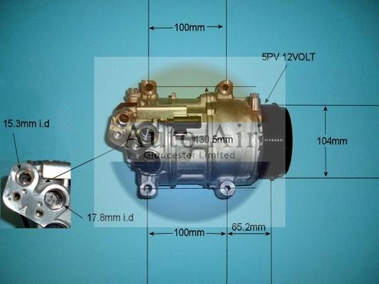 Auto Air Gloucester 14-9728R - Compressor, air conditioning autospares.lv