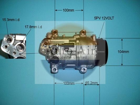 Auto Air Gloucester 14-9728 - Compressor, air conditioning autospares.lv