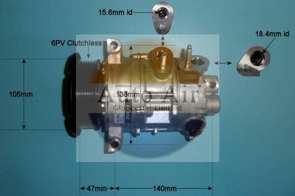 Auto Air Gloucester 14-9770 - Compressor, air conditioning autospares.lv