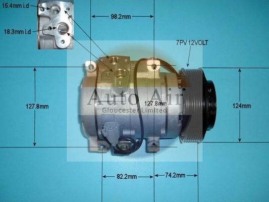 Auto Air Gloucester 14-4445P - Compressor, air conditioning autospares.lv