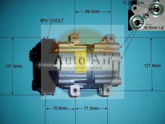 Auto Air Gloucester 14-4441 - Compressor, air conditioning autospares.lv