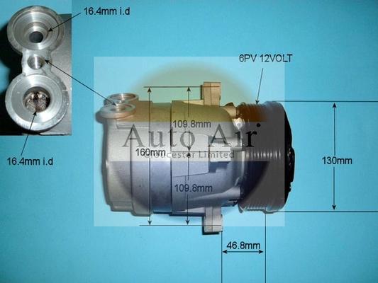 Auto Air Gloucester 14-4590 - Compressor, air conditioning autospares.lv