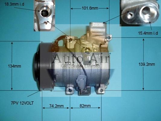 Auto Air Gloucester 14-4805 - Compressor, air conditioning autospares.lv