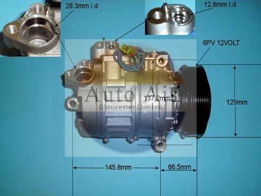 Auto Air Gloucester 14-4806 - Compressor, air conditioning autospares.lv