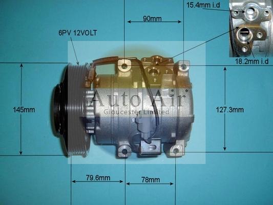 Auto Air Gloucester 14-4801 - Compressor, air conditioning autospares.lv