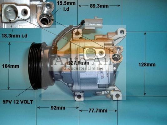 Auto Air Gloucester 14-4395R - Compressor, air conditioning autospares.lv