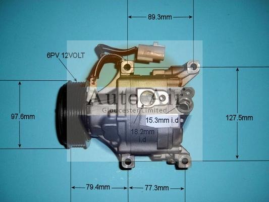 Auto Air Gloucester 14-4393R - Compressor, air conditioning autospares.lv