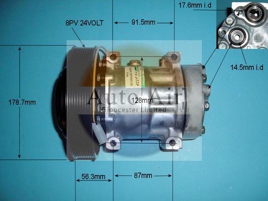 Auto Air Gloucester 14-4324 - Compressor, air conditioning autospares.lv