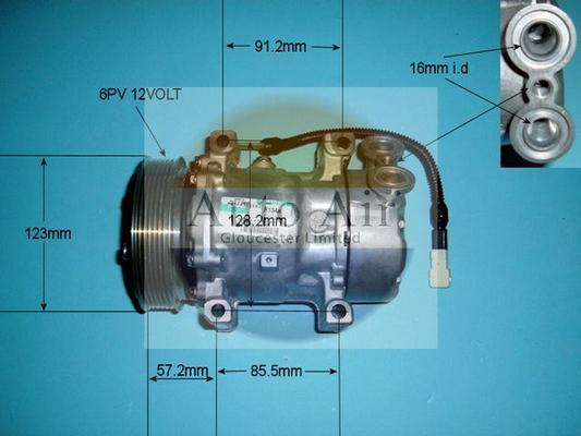 Auto Air Gloucester 14-5972 - Compressor, air conditioning autospares.lv