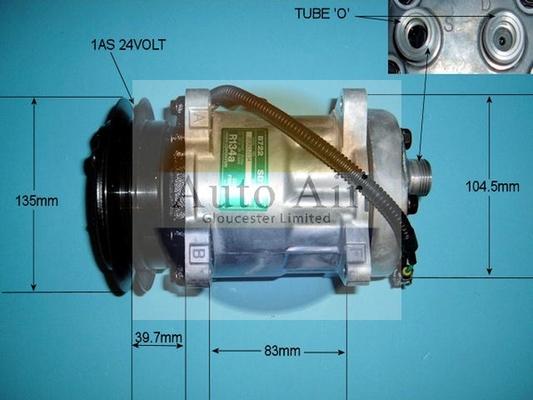 Auto Air Gloucester 14-5044 - Compressor, air conditioning autospares.lv