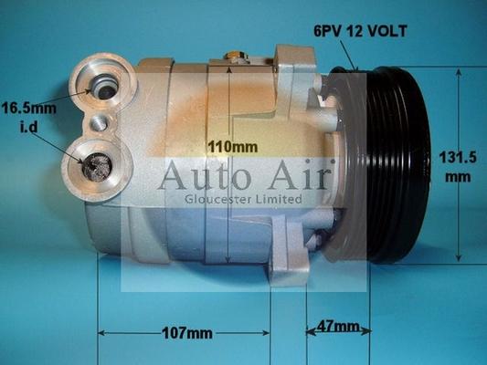 Auto Air Gloucester 14-5106 - Compressor, air conditioning autospares.lv