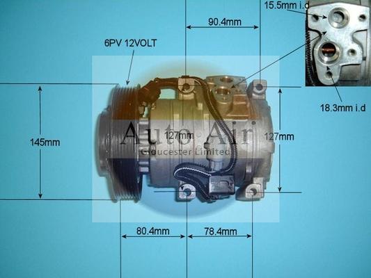 Auto Air Gloucester 14-5341R - Compressor, air conditioning autospares.lv