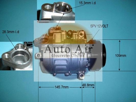 Auto Air Gloucester 14-6464 - Compressor, air conditioning autospares.lv