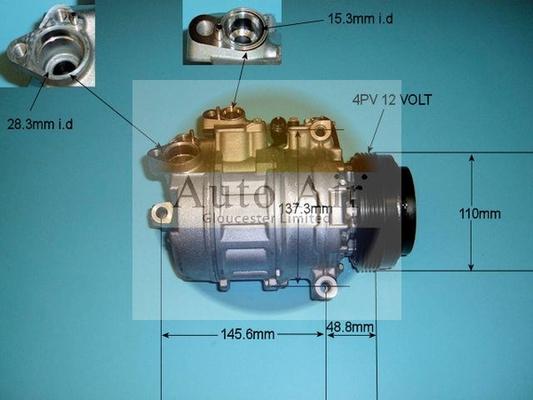 Auto Air Gloucester 14-6466 - Compressor, air conditioning autospares.lv