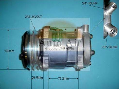 Auto Air Gloucester 14-6627 - Compressor, air conditioning autospares.lv