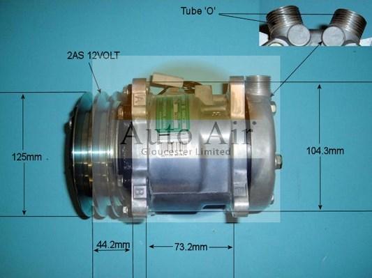 Auto Air Gloucester 14-6332 - Compressor, air conditioning autospares.lv