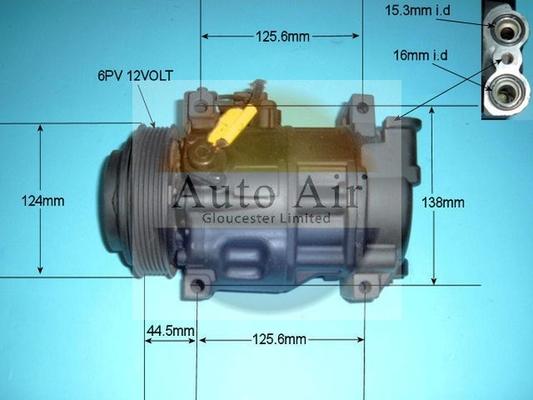 Auto Air Gloucester 14-6244R - Compressor, air conditioning autospares.lv